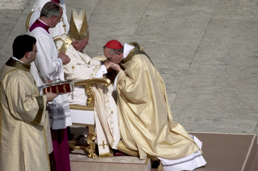 Bergoglio y Juan Pablo II