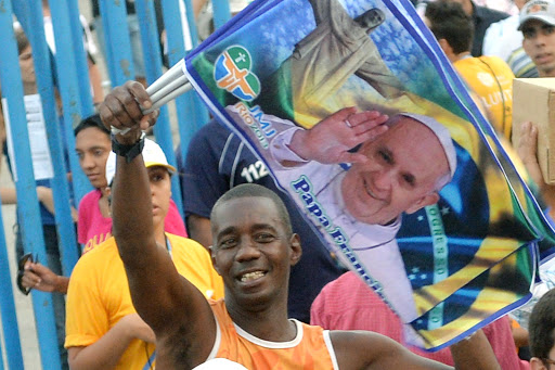 Bandera papa Francisco JMJ RIO