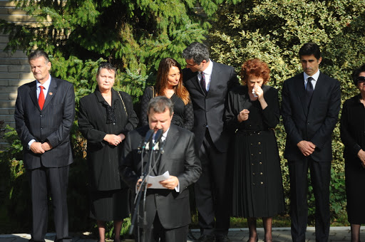 Prime Minister Ivica Dacic is speaking at the funeral of Jovanka Broz &#8211; es