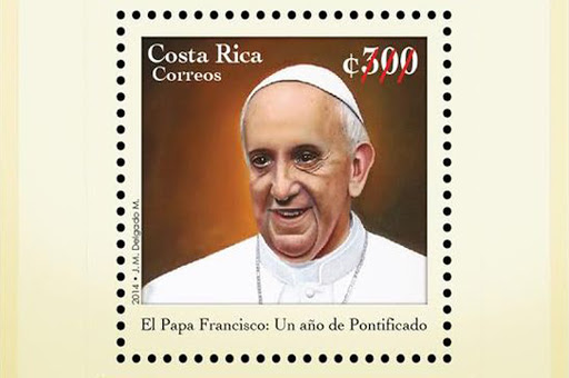 Stamp of Pope Francis &#8211; es