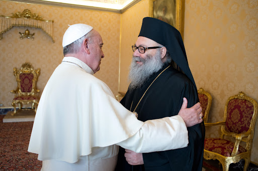 Pope Francis meets with His Holiness Pope Youhanna X, Greek Orthodox Patriarch of Antioch &#8211; es