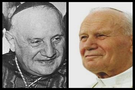 Portraits Jean XXIII et Jean Paul II &#8211; es