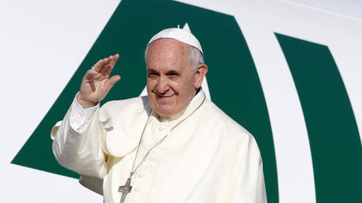 partenza di Papa francesco da Roma &#8211; es