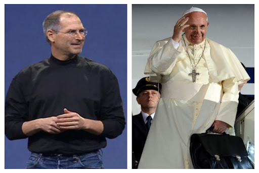 Papa Francisco y Steve Jobs
