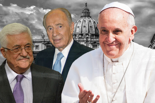 Pope With Peres And Abbas &#8211; es
