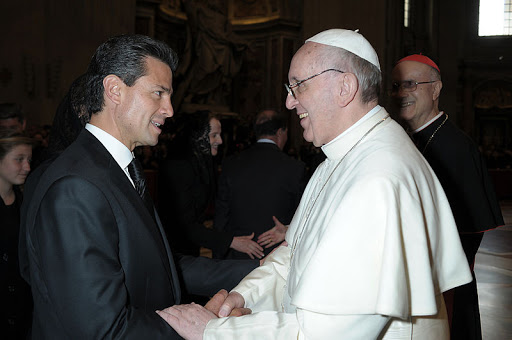 Papa Francisco y Enrique Peña Nieto