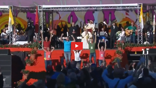 video, Flash mob Papa Francesco &#8211; es