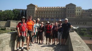 A group of USA pilgrims – Manresa – Camino Ignaciano – es
