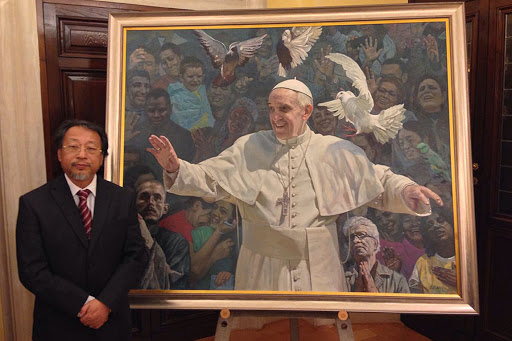 Shen Jiawei &#8211; Portrait of Pope Francis &#8211; es