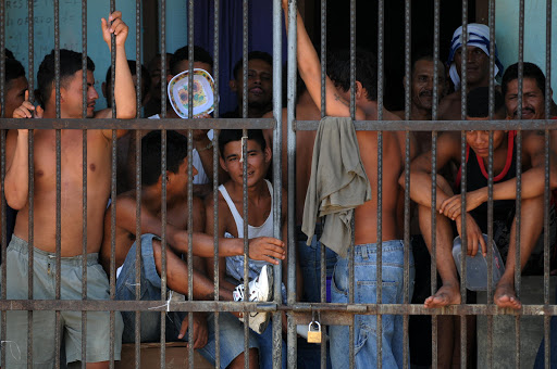 HONDURAS, EL PROGRESO : Convicts remain inside a cell of the local jail &#8211; es
