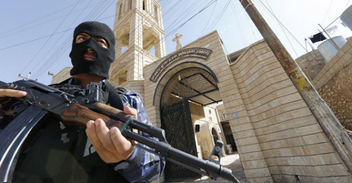 Guarding Iraqi Church &#8211; es