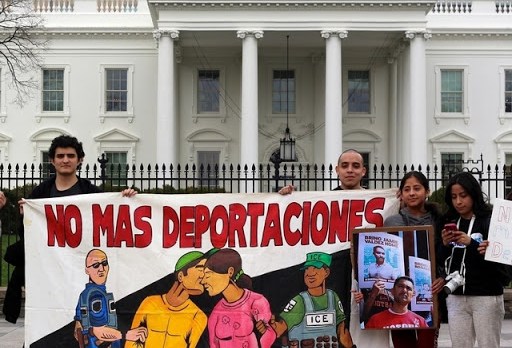 Protestas en la Casa Blanca contra las deportaciones