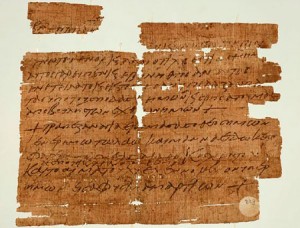 papiro cristiano antiguo