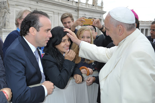 Pope Francis with Cristina Taborda &#8211; es