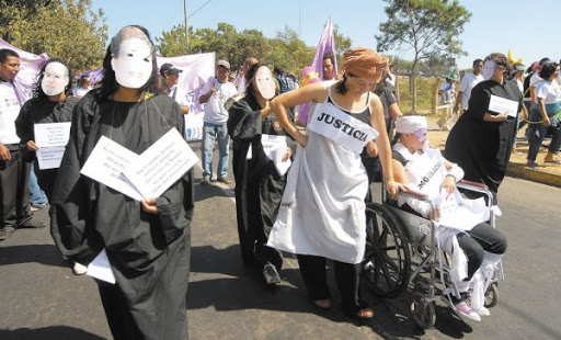 Marcha contra violencia de mujeres en Nicaragua