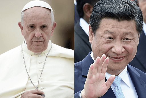 Pope Francis (l) and China&#8217;s President Xi Jinping (r) &#8211; es