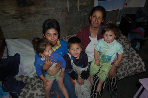 Familia pobre en Colombia