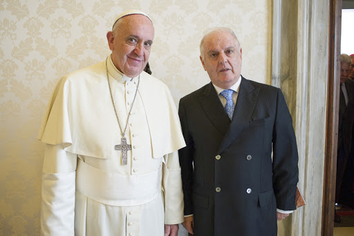 Pope Francis with Daniel Barenboim &#8211; es