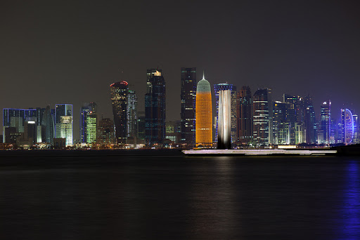 Doha, Qatar de noche