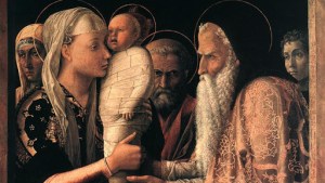 La presentación de Jesús al templo. Mantegna