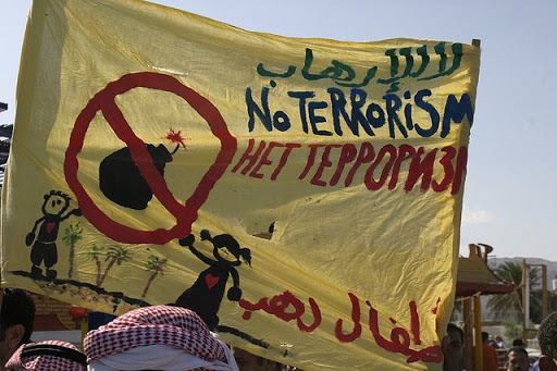 Protesta antiterrorismo en Egipto