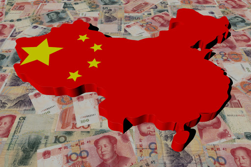 China Map flag on Yuan illustration &#8211; es