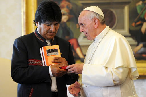 Pope Francis with Evo Morales &#8211; CPP &#8211; es