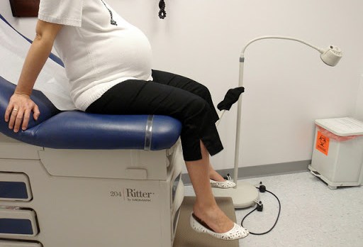 Embarazada en el médico