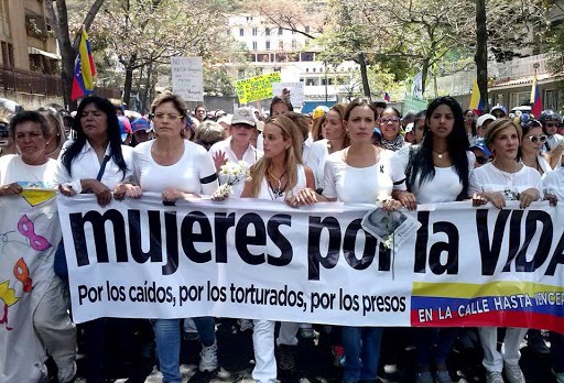 Mujeres por la vida, marcha en Venezuela