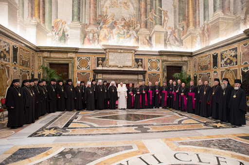 Pope Francis with Ukrainian bishops &#8211; CPP &#8211; es