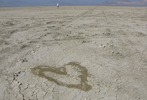 corazón en el desierto