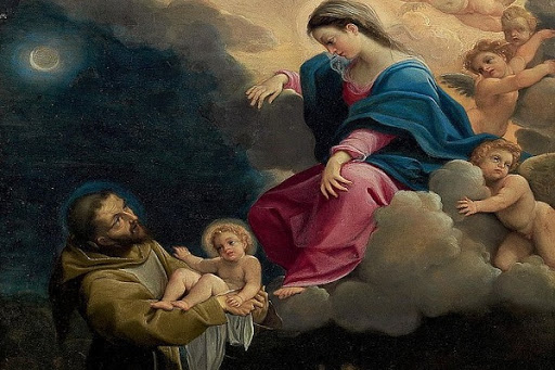 San Francisco y la Virgen María. Ludovico Carracci