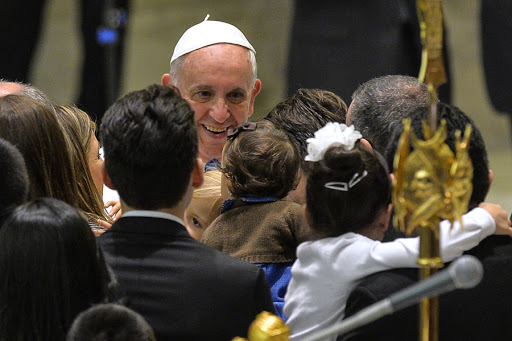 Pope Francis during audience with the Neocatechumenal Way &#8211; AFP &#8211; es