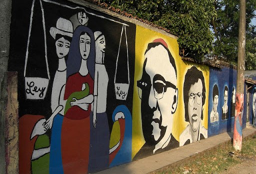 mural de Oscar Romero en El Salvador