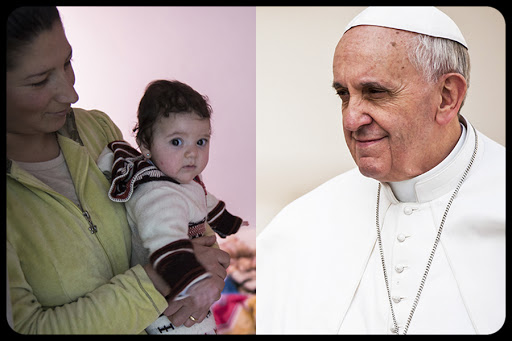 Iraqi Refugees &#8211; Pope Francis &#8211; © Antoine Mekary &#8211; Marcin Mazur &#8211; es