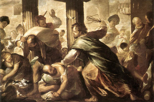 Christ Cleansing the Temple &#8211; Luca Giordano &#8211; es