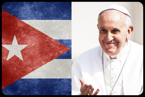 Pope Francis © Marcin Mazur &#8211; Cuba Flag © Nicolas Raymond &#8211; es