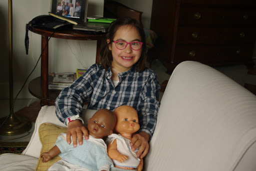 Angela, a child with Down syndrome &#8211; es