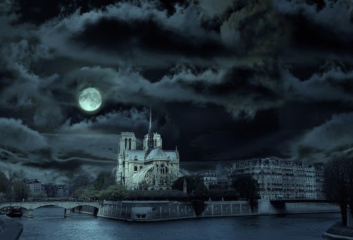 Catedral de Notre-Dame à noite &#8211; es
