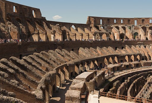 Parte interna del Coliseo Romano