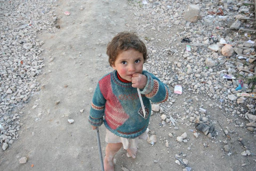 niña en Aleppo