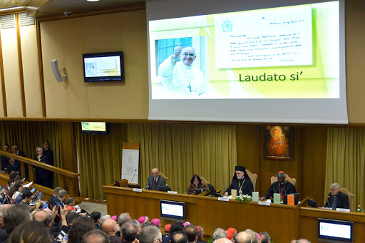 The official presentation of Pope Francis&#8217;s encyclical entitled «Laudato Si&#8217; » &#8211; AFP &#8211; es