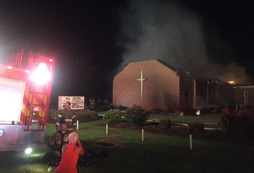 Incendio Iglesia metodista en EEUU