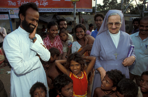 Misionera en India