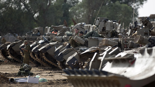 Despliegue del ejército israelí en la frontera con Gaza el 16 de noviembre &#8211; it