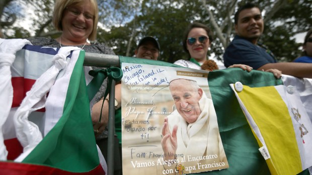 Pope Francis Visits The Festival Of Families On Philadelphia&#8217;s Benjamin Franklin Parkway