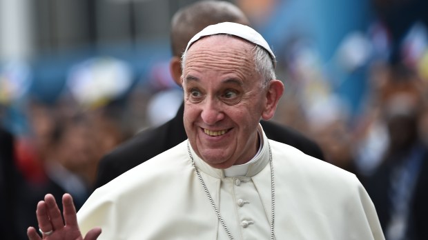 September 19 2015 : Pope Francis arrives at the airport in Havana, Cuba.