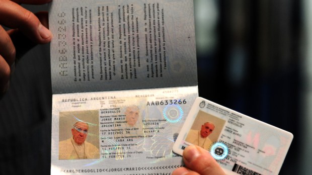 ARGENTINA-POPE-ID-PASSPORT