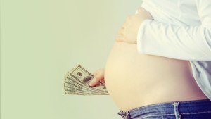 WEB-money-dollar-pregnancy-woman-shutterstock_214083574- Zhoozha-AI