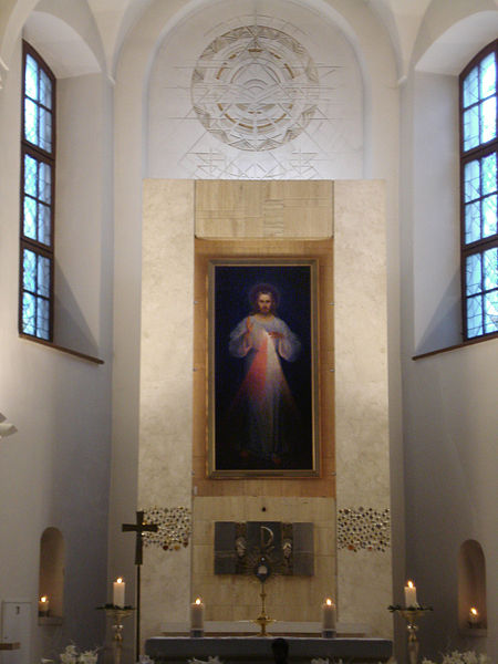 No fue sino hasta el Domingo de la Misericordia del 18 de abril de 2004, bajo el cuidado del Cardenal Audrys Juozas Bačkis, cuando la iglesia fue restaurada y consagrada, y se le dio el título de Santuario de la Divina Misericordia.